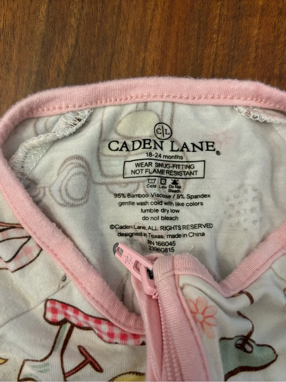 Caden Lane Country Club Cuties White/Pink Golf Cart Pajamas